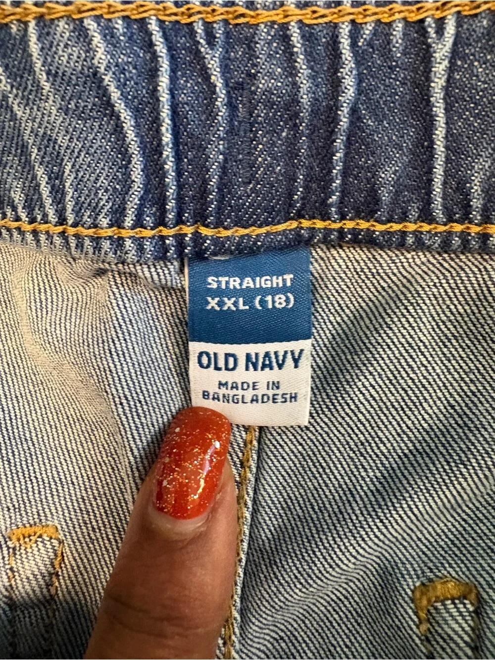Old Navy Blue Pull-On Kids Jeans with Drawstring